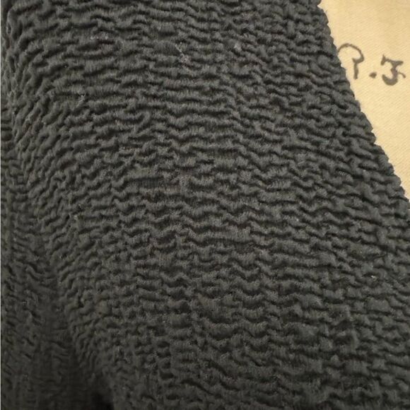 Eileen Fisher Black Textured Open Front Women’s Cardigan Jacket M Silk Blend - Picture 5 of 8